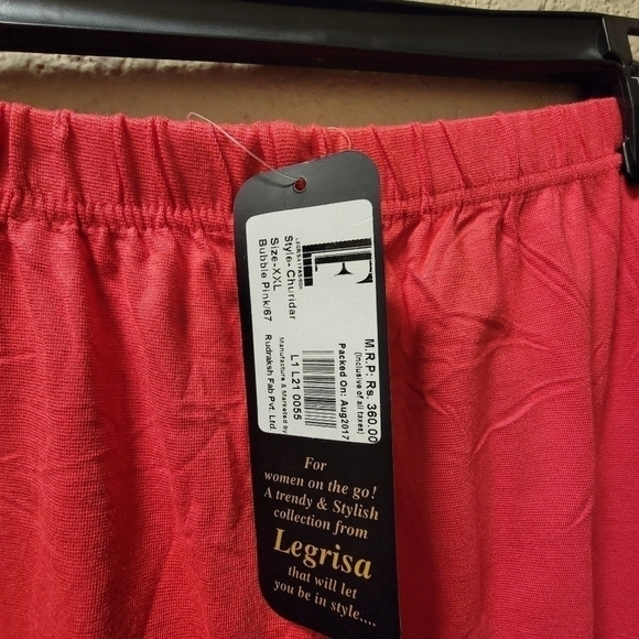 NWT Legrisa Fashon churidar pant in bubble pink - Picture 3 of 5